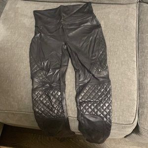 Spanx Moto leather leggings